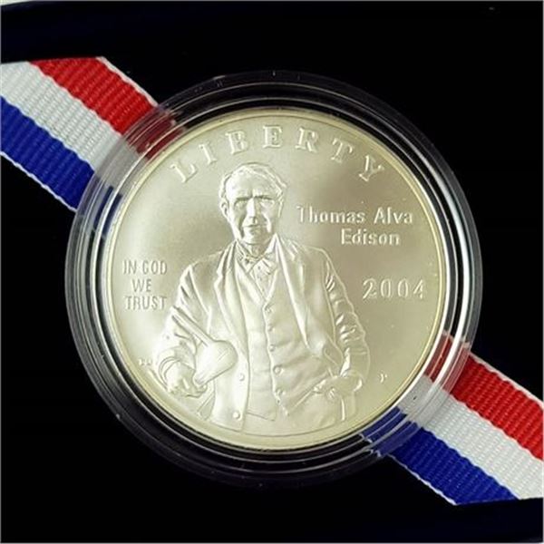 2004 Thomas Alva Edison Commemorative Coin in OGP