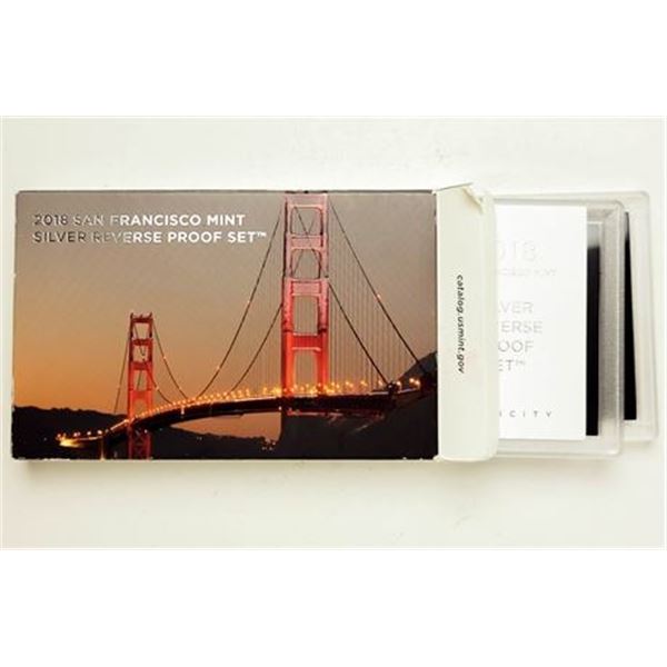 2018 San Francisco Mint Silver Reverse Proof Set