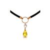 Genuine 7.5 ctw Citrine & Pearl Necklace 14KT Rose Gold - REF-52K9V