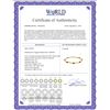 Image 2 : Genuine 2.01 ctw Garnet & Diamond Bracelet 14KT Yellow Gold - REF-76F7Z