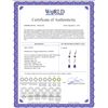 Image 2 : Genuine 3.97 ctw Amethyst & Diamond Earrings 14KT Rose Gold - REF-44Y9F