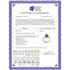 Image 2 : Genuine 2.4 ctw Blue Topaz & Diamond Ring 14KT Yellow Gold - REF-71P2H