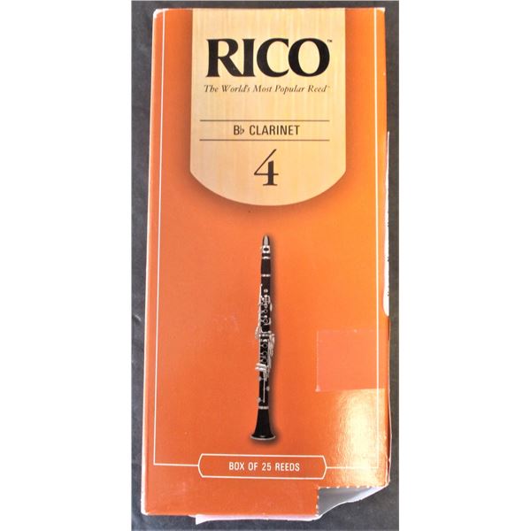 Rico B Flat Clarinet Reeds Size 4 - 21 Total