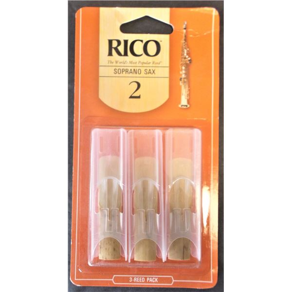 Rico Soprano Saxophone Reeds Size 2 - 12 Total