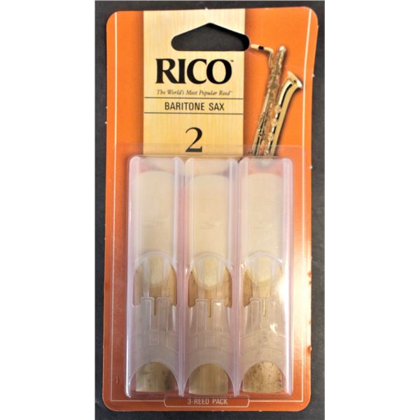 Rico Baritone Saxophone Reeds Size 2 - 15 Total