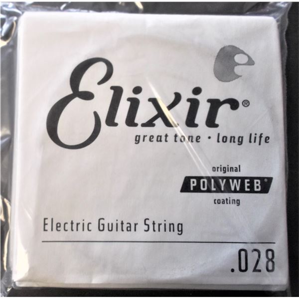Elixir Electric Guitar Single String Polyweb Coating Size .028 - 11 Total