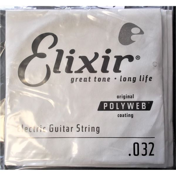 Elixir Electric Guitar Single String Polyweb Coating Size .032 - 11 Total