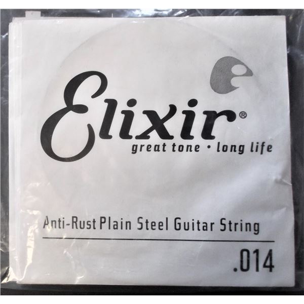 Elixir Guitar Single String Anti-Rust Plain Steel Size .014 - 11Total