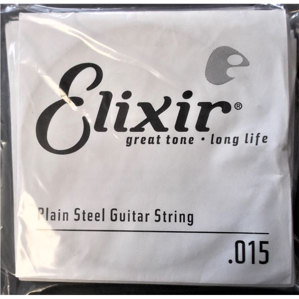 Elixir Guitar Single String Plain Steel Size .015 - 11Total