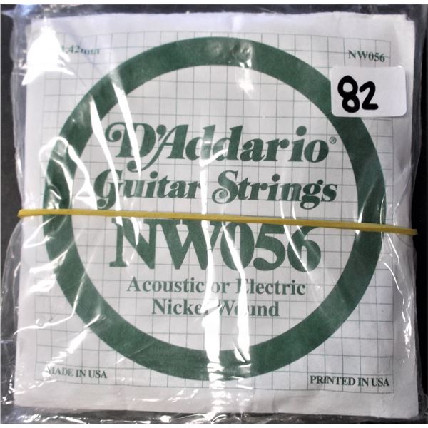 D'Addario NW056 Acoustic/Electric Nickel Wound Single String - 10 Total