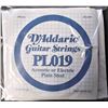 Image 1 : D'Addario Acoustic/Electric Plain Steel Single Guitar Strings - Various Sizes - 9 Total