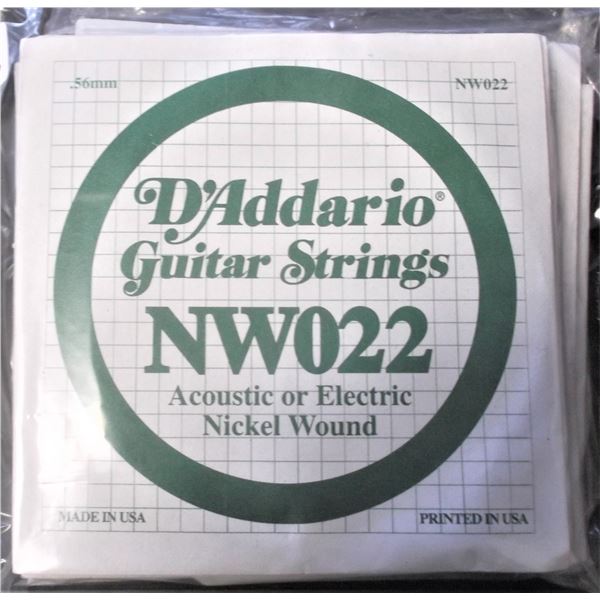 D'Addario NW022 Acoustic/Electric Nickel Wound Single String - 19 Total