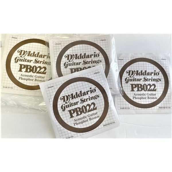 D'Addario PB022 Phosphor Bronze Wound Acoustic Guitar Single String -  8 Total