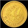 Image 2 : 1899 Russian Gold 10 Roubles UNCIRCULATED