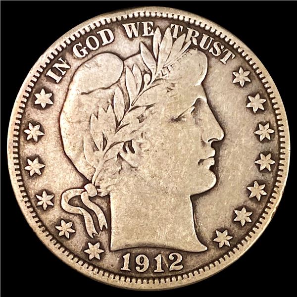 1912 Barber Half Dollar NICELY CIRCULATED