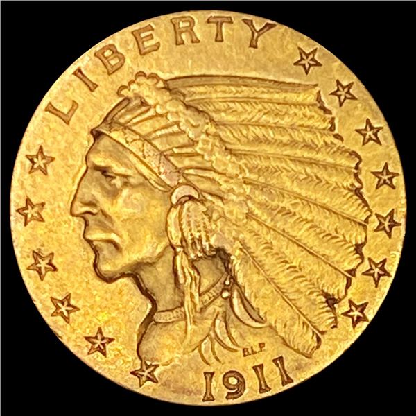 1911 $2.50 Gold Quarter Eagle CLOSELY