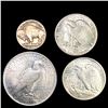 Image 2 : 1918-1941 $1 Peace, 50C WL, 5C Buffalo Set of 4