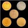 Image 2 : 1899-1916 1C Indian Head & Wheat Set of 5 NEARLY