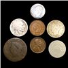 Image 1 : 1818-1955 10C Roosevelt,1C Wheat, 5C Victory, 5C