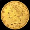 Image 1 : 1886 $5 Gold Half Eagle UNCIRCULATED