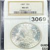 Image 1 : 1887 Morgan Silver Dollar NGC - MS65