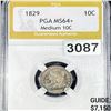 Image 1 : 1829 Capped Bust Dime PGA - Medium 10C MS64+
