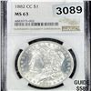 Image 1 : 1882-CC Morgan Silver Dollar NGC - MS63
