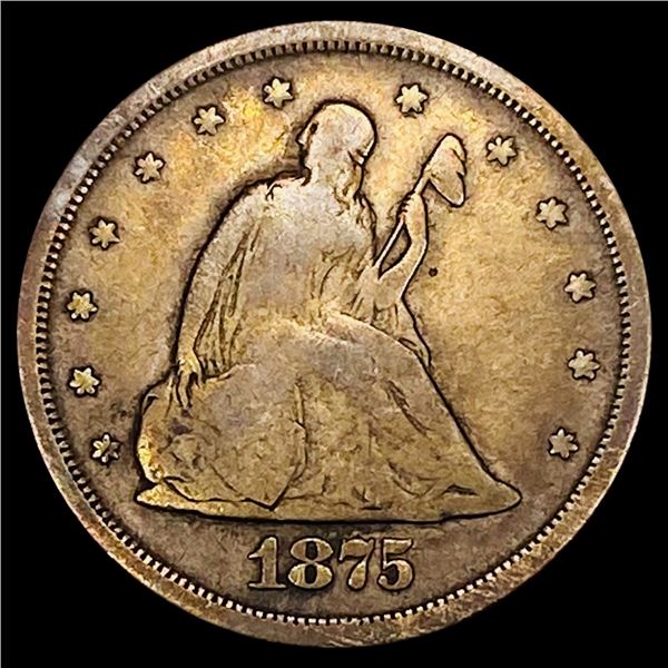 1875-S Twenty Cent Piece NICELY CIRCULATED