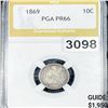 Image 1 : 1869 Seated Liberty Dime PGA - PR66