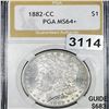Image 1 : 1882-CC Morgan Silver Dollar PGA - MS64+