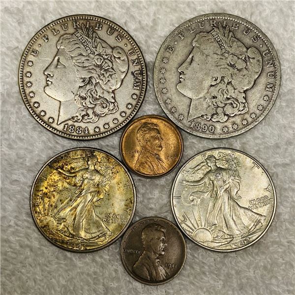 6 Misc Coins ABOUT UNCIRCULATED