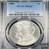 Image 1 : 1886 Morgan Silver Dollar PCGS - MS64+