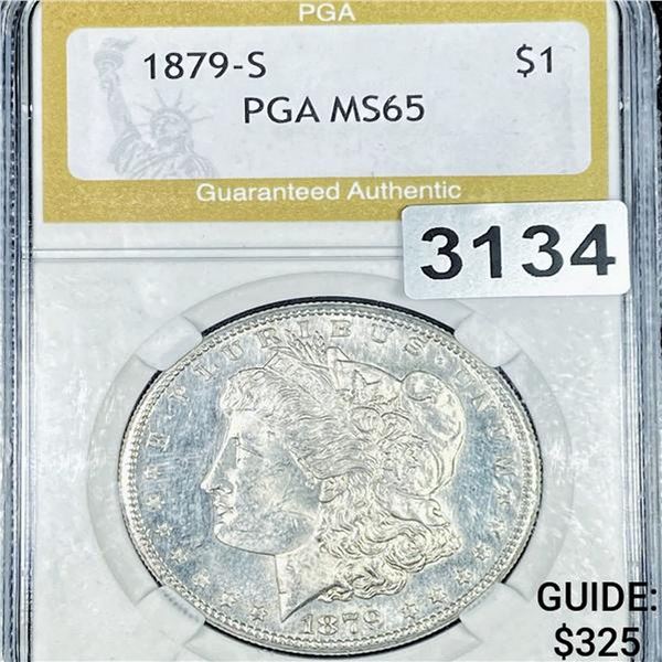 1879-S Morgan Silver Dollar PGA - MS65