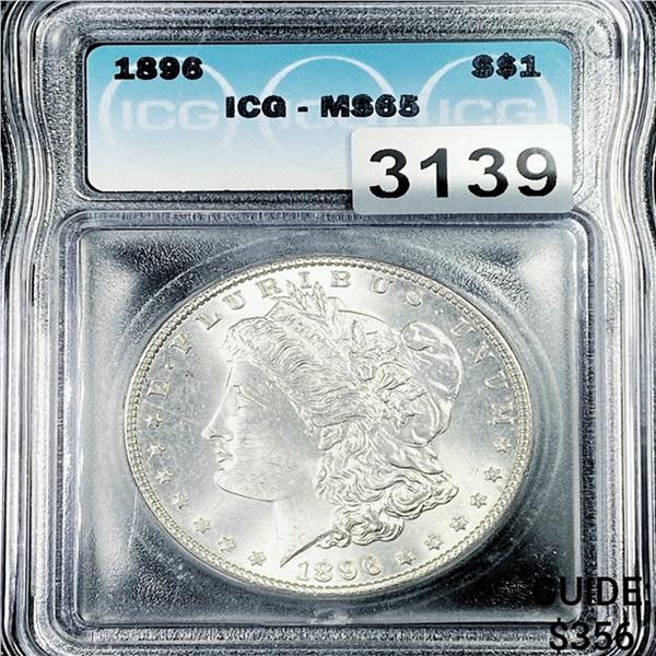 1896 Morgan Silver Dollar ICG - MS65