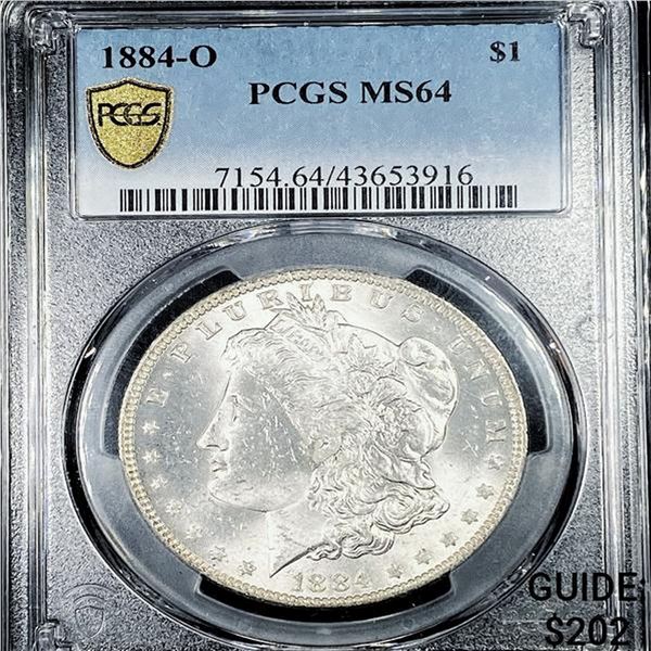 1884-O Morgan Silver Dollar PCGS - MS64