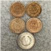 Image 2 : 5 Misc Coins UNCIRCULATED