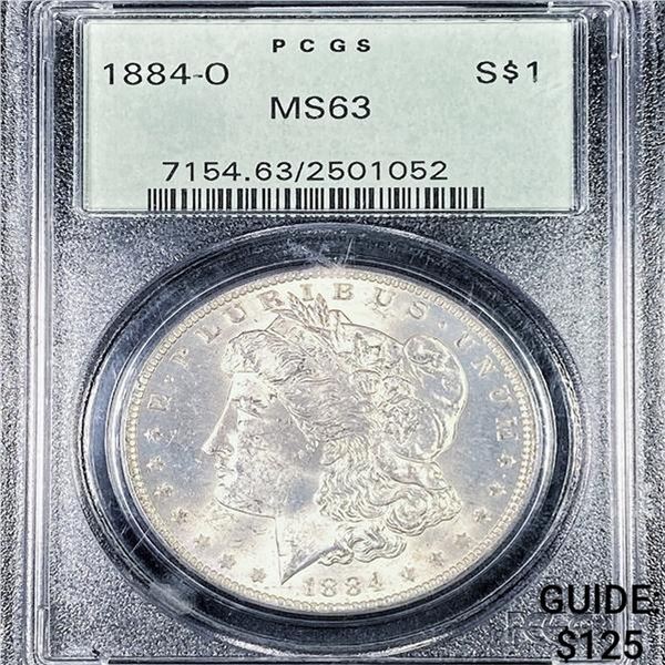 1884-O Morgan Silver Dollar PCGS - MS63