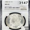Image 1 : 1882-CC Morgan Silver Dollar NGC - MS62