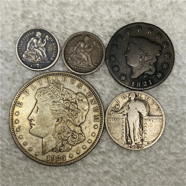 5 Misc Coins LIGHTLY CIRCULATED