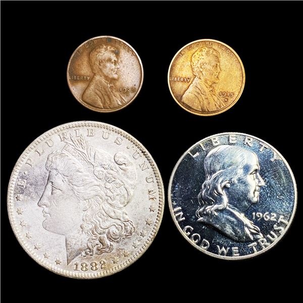 4 Misc Silver Coins UNCIRCULATED