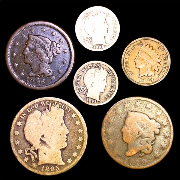 6 Misc Coins ABOUT UNCIRCULATED
