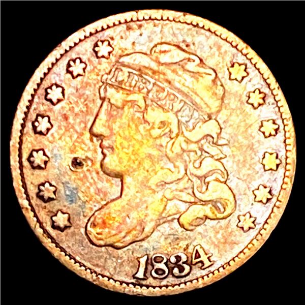 1834 Capped Bust Half Dime NICELY CIRCULATED
