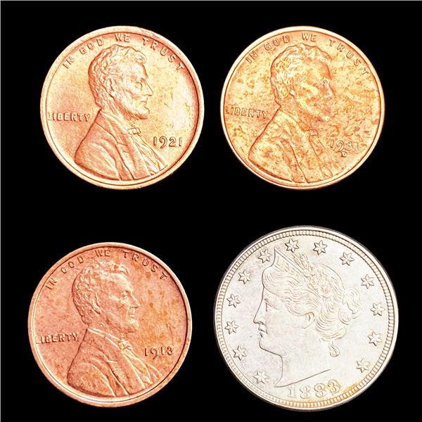 x4 Misc Coins CLOSELY UNCIRCULATED