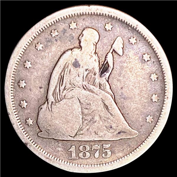 1875-S Twenty Cent Piece NICELY CIRCULATED