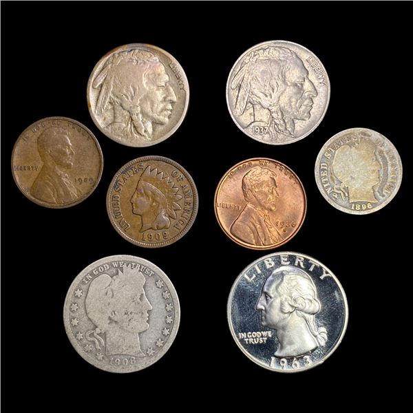 9 Misc Coins LIGHTLY CIRCULATED