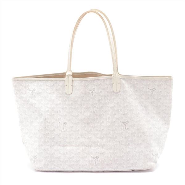 Goyard White Goyardine Coated Canvas St. Louis PM Tote Handbag