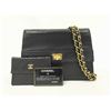 Image 1 : Chanel Vintage Black Lambskin Leather 2.apezoid CC Medium Flap Bag