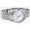 Image 3 : Rolex Mens Stainless Steel Purple Diamond 36MM Datejust Wristwatch Serviced Poli