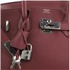 Image 4 : Hermes Pink Clemence Leather Palladium Hardware Birkin handbag
