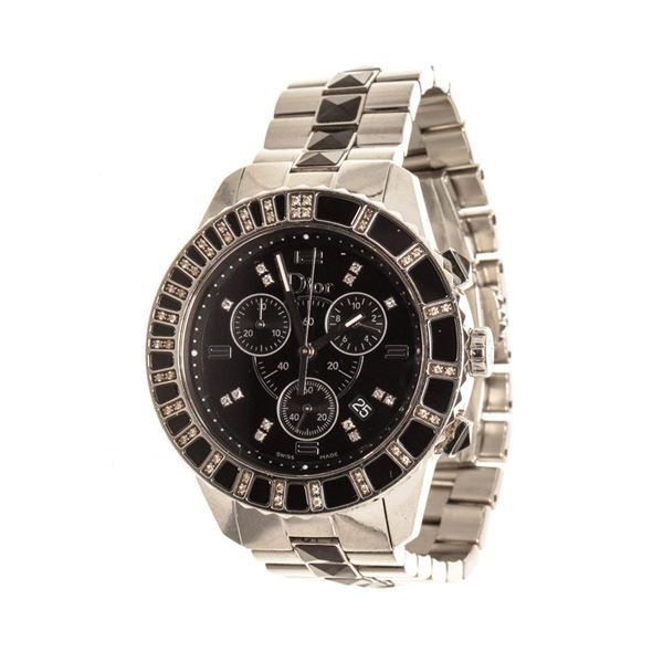 Christian Dior Silver Diamonds Christal Watches